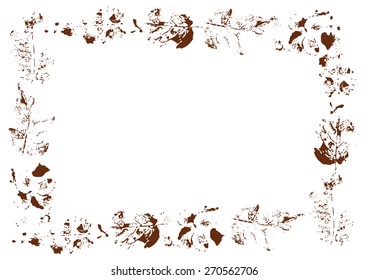 Autumn grunge frame