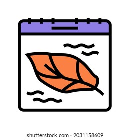 autumn halloween color icon vector. autumn halloween sign. isolated symbol illustration