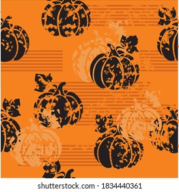 Autumn Halloween pattern design 2020