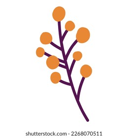 Autumn hand drawn vegetables, berries, acorns isolated on white background. Elegant seasonal vector illustration in realistic style.