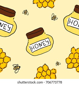 Autumn harvest seamless vector pattern