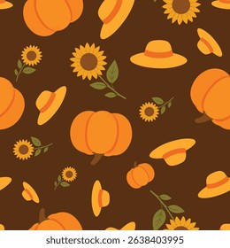 Autumn Harvest Variety Pattern Repeat