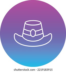 Autumn Hat vector icon. Can be used for printing, mobile and web applications.