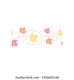 Autumn holiday decorative brush flowers and leafs