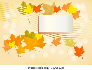 Autumn holiday postcard