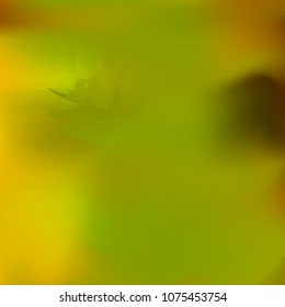 Autumn holographic background. Foil green and orange texture. Abstract soft pastel colors backdrop. Trendy creative vector cosmic gradient. Vibrant print illustration. Creative neon template.