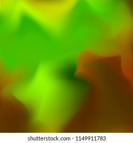 Autumn holographic background. Foil green, orange and red texture. Abstract soft pastel colors backdrop. Trendy creative vector cosmic gradient. Vibrant print illustration. Creative neon template.