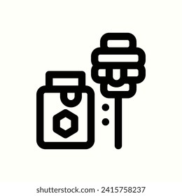 autumn, honey icon, isolated icon in light background, perfect for website, blog, logo, graphic design, social media, UI, mobile app