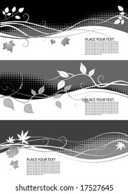 autumn horizontal banners