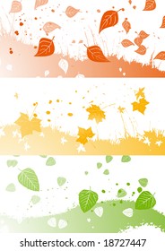 autumn horizontal banners