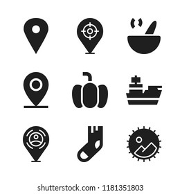 autumn icon. 9 autumn vector icons set. soup, cruiser and landscape icons for web and design about autumn theme
