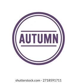 Vector del sello del logotipo del otoño en el fondo blanco
Icono de sello de Vector