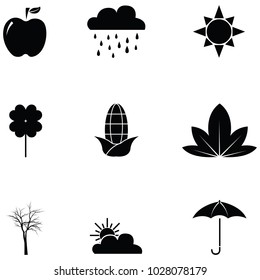 autumn icon set