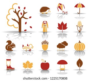 autumn icon set