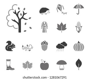 autumn icon set