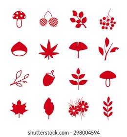Autumn icon set