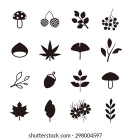 Autumn icon set