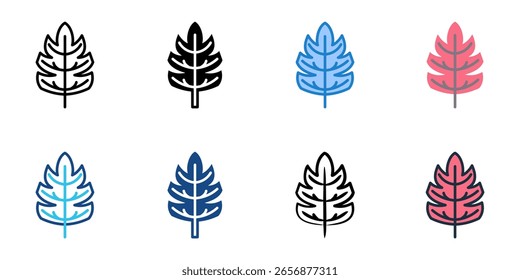 Autumn icon set multiple style collection 
