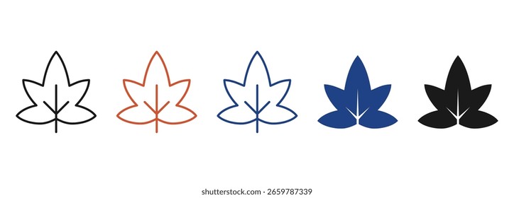 Autumn Icon Set Multiple Style Collection