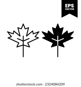 Autumn icon vector illustration logo template for many purpose. Isolated on white background.
