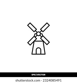 Herbstsymbol Vektorgrafik-Logo-Vorlage für viele Zwecke. Einzeln auf weißem Hintergrund.