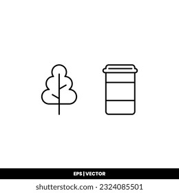 Autumn icon vector illustration logo template for many purpose. Isolated on white background.