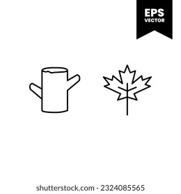Autumn icon vector illustration logo template for many purpose. Isolated on white background.