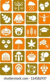 Autumn icons