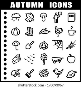 Autumn icons 