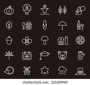 Autumn icons