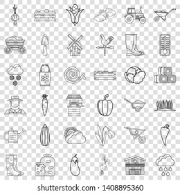 Autumn icons set. Outline style of 36 autumn vector icons for web for any design