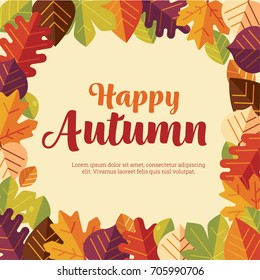 Autumn illustration design vector