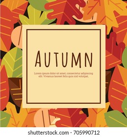 Autumn illustration design vector