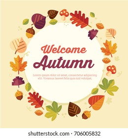 Autumn illustration design vector