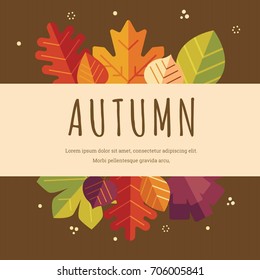 Autumn illustration design vector