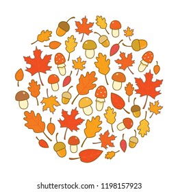 Autumn illustration. Vector.