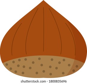 Autumn ingredients chestnut illustration material