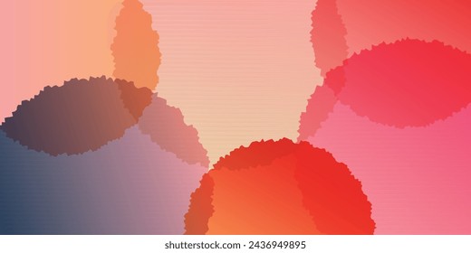 Autumn Japanese Pattern Circle Background