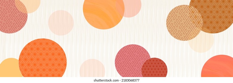 Autumn Japanese pattern Japanese paper background