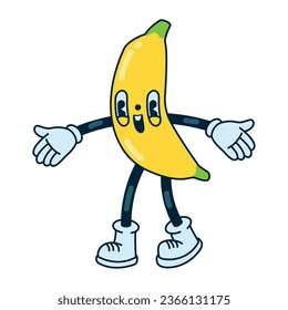 autumn kawaii banana isolated icon