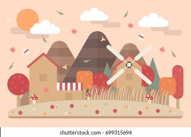 Autumn landscape.