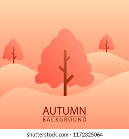Autumn landscape. Autumn background