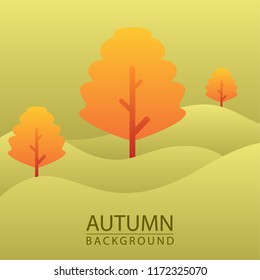 Autumn landscape. Autumn background