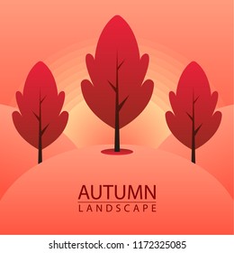 Autumn landscape. Autumn background