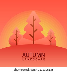 Autumn landscape. Autumn background