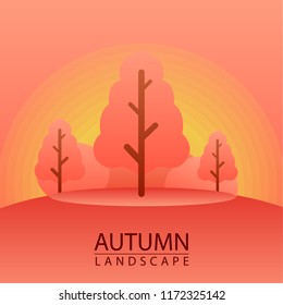 Autumn landscape. Autumn background