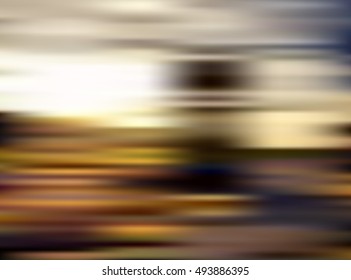 Autumn landscape background blur. Vector illustration