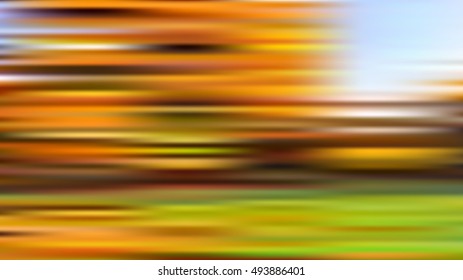 Autumn landscape background blur. Vector illustration