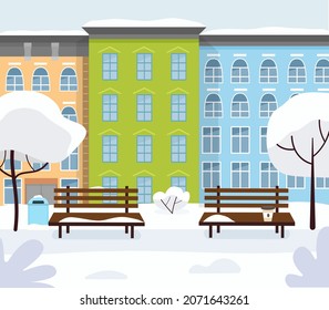 Autumn landscape. View of the mountains, forest and river. Outdoor recreation. Vector graphics in the flat style