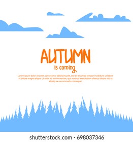 Autumn landscape for your brochure.